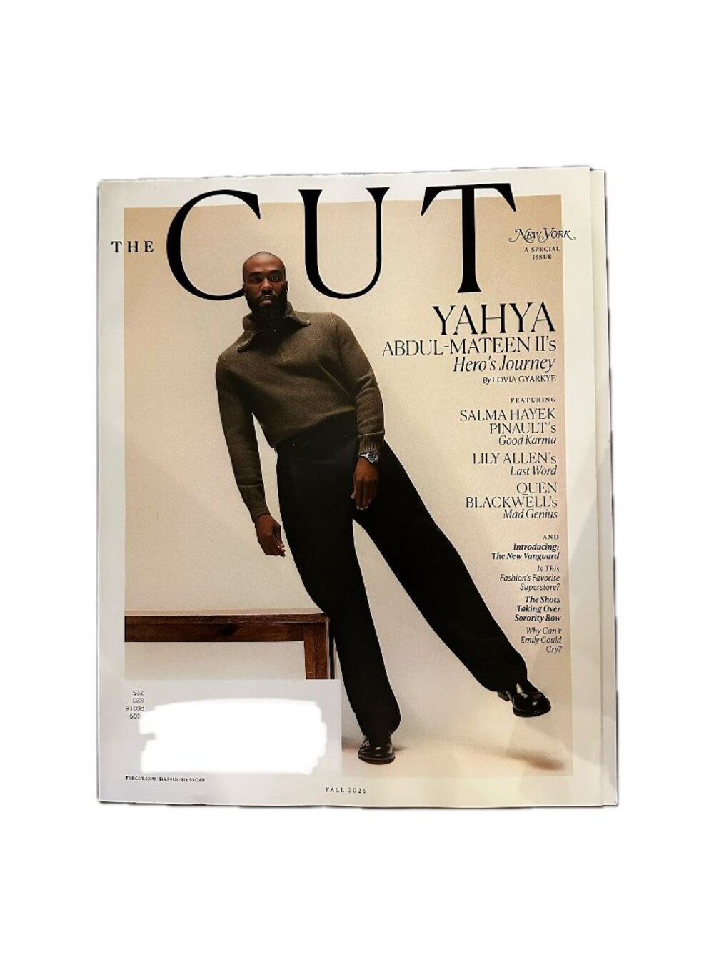 The Cut Magazine Fall 2026 Yahya Abdul-Mateen II New York Special Issue